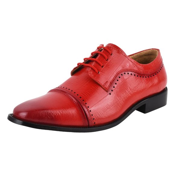 BRUCE Genuine Leather Oxford Style Dress Shoes main image 4